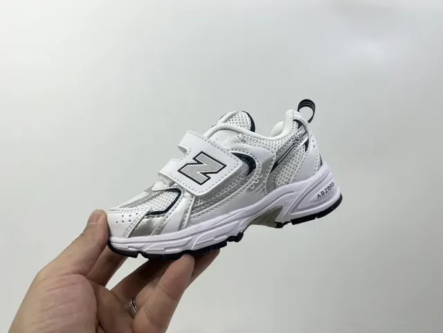 New Balance 9060 Silver Gray Navy Kids Lifestyle Sneakers 12