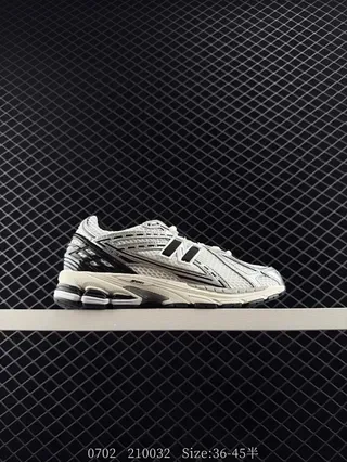 New Balance 9060 Blanc Noir Empeigne Mesh Superpositions Synthétiques En Couches Sneakers Lifestyle 2