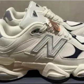New Balance 9060 White Gray Navy حذاء رياضي سميك