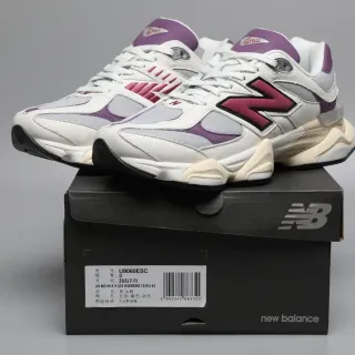New Balance 9060 White Purple Magenta Lifestyle Sneakers