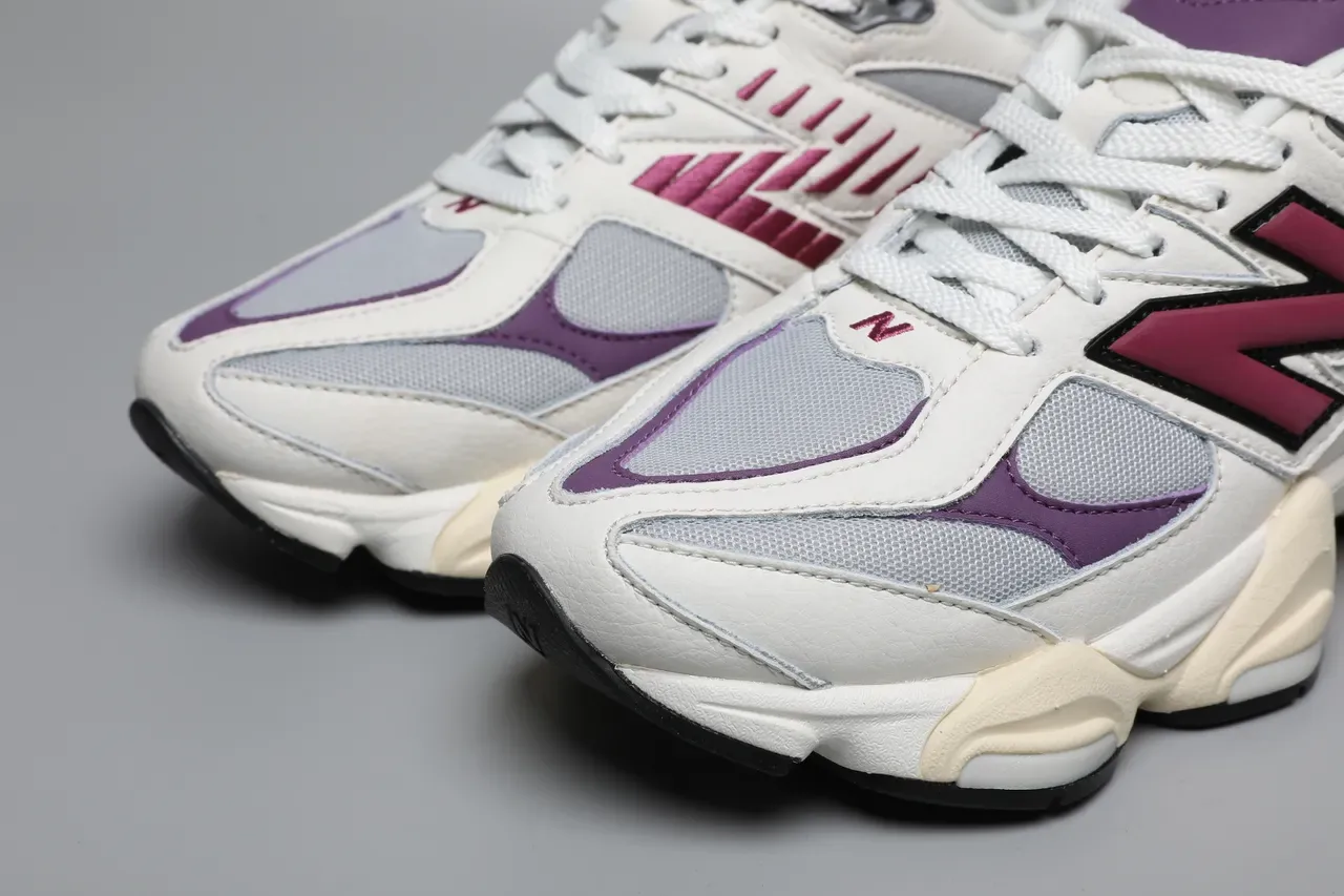 New Balance 9060 Blanc Violet Magenta Chaussures Lifestyle 4