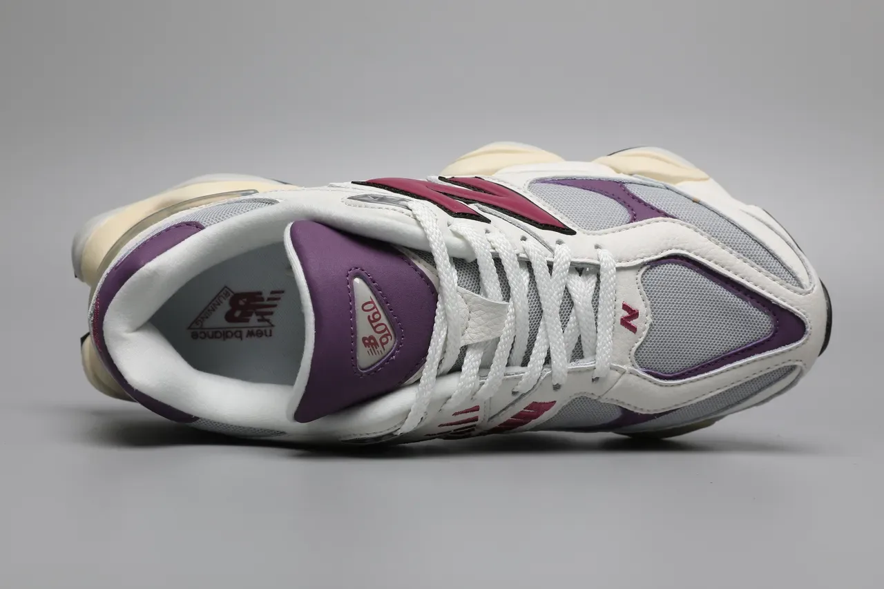 New Balance 9060 Blanc Violet Magenta Chaussures Lifestyle 7