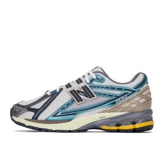 New Balance بيج أزرق شبكي-اصطناعي طبقات علوية أحذية جري
