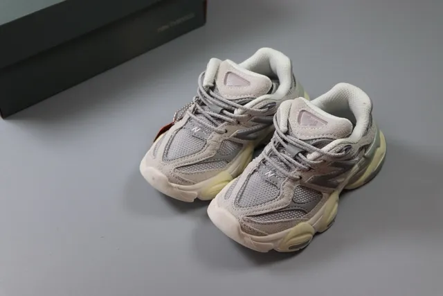 New Balance بيج أزرق ريترو رنر كعب متعدد الطبقات سنيكرز سميكة 3