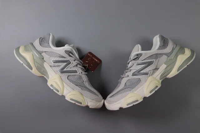 New Balance بيج أزرق ريترو رنر كعب متعدد الطبقات سنيكرز سميكة 6