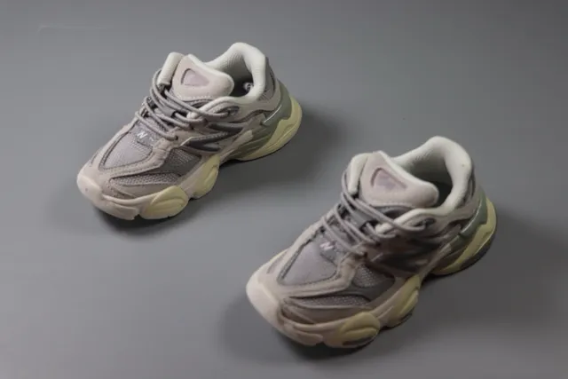 New Balance بيج أزرق ريترو رنر كعب متعدد الطبقات سنيكرز سميكة 9