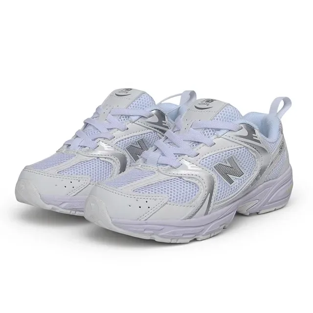 New Balance Chaussures lifestyle noires et blanches avec midsole chunky, empeigne hybride mesh-synthetique 13