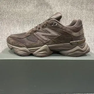 New Balance Marron Monochromatique Suede-Mesh Hybrid Haut Chunky Sneakers