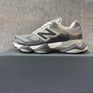 New Balance Gray Silver Layered Sole Mesh And Synthetic Overlay Construction Chunky Sneakers