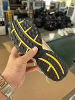 New Balance Gray Yellow Retro Running Silhouette Mesh And Synthetic Overlay Construction Lifestyle Sneakers 2