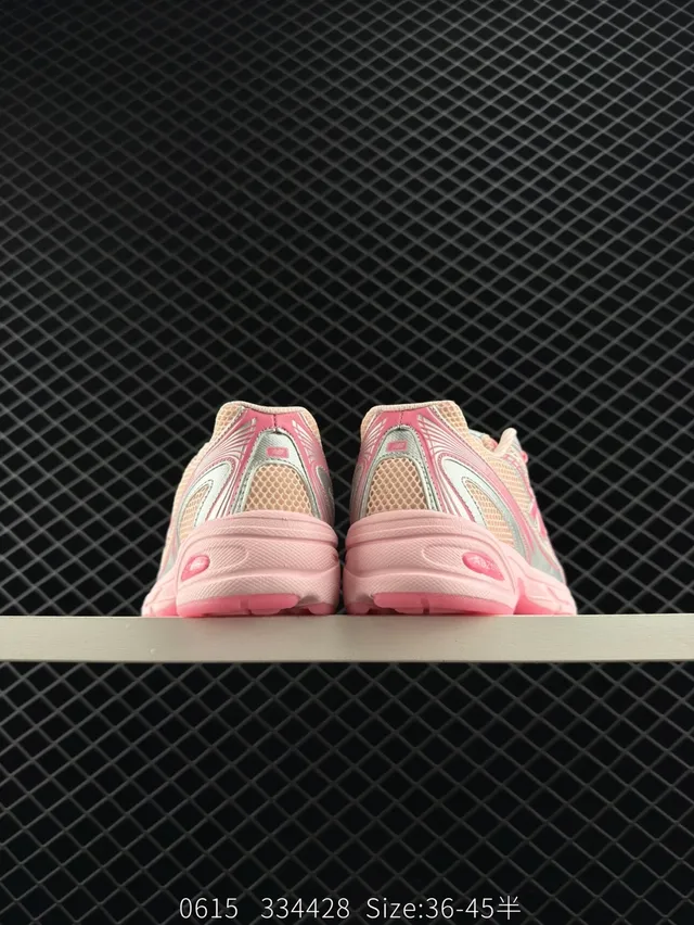 New Balance NB740 Baskets Chunky Rose et Argent 3