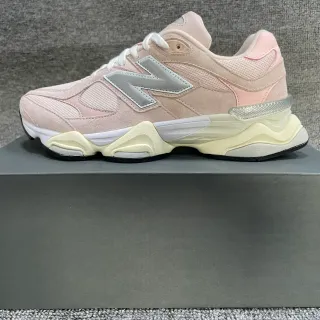 New Balance Pink Beige Chunky Midsole Suede And Mesh Upper Lifestyle Sneakers