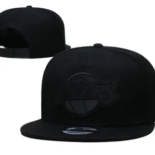 New Era Los Angeles Lakers Black Tonal Embroidery Raised 3D Logo Baseball Cap