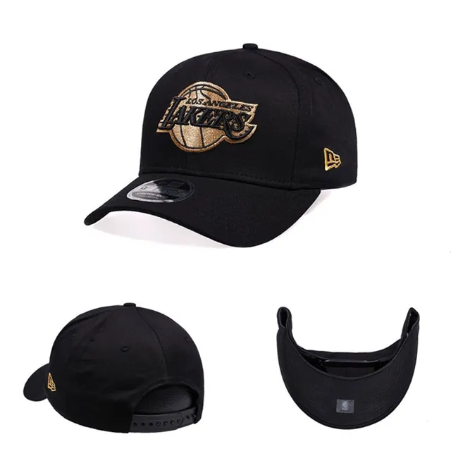 New Era Los Angeles Lakers Black Tonal Embroidery Raised 3D Logo Baseball Cap 24