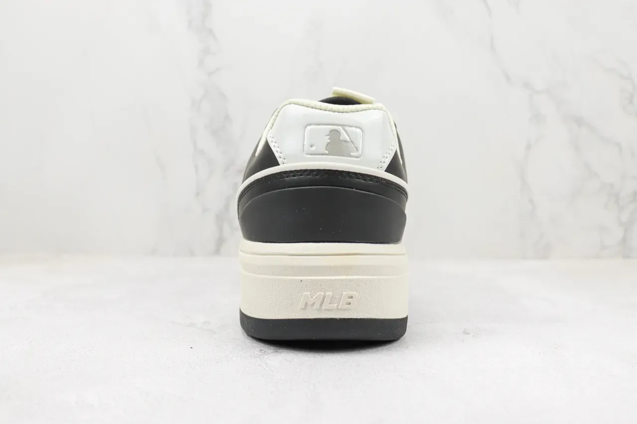 New Era MLB Lifestyle Sneaker Black White Platform Sole Oversized Embroidered Logo Lifestyle Sneakers 9