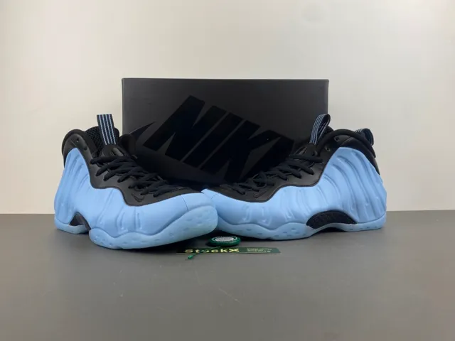 Nike Air Foamposite One Chaussures de basketball bleu clair et noir 14