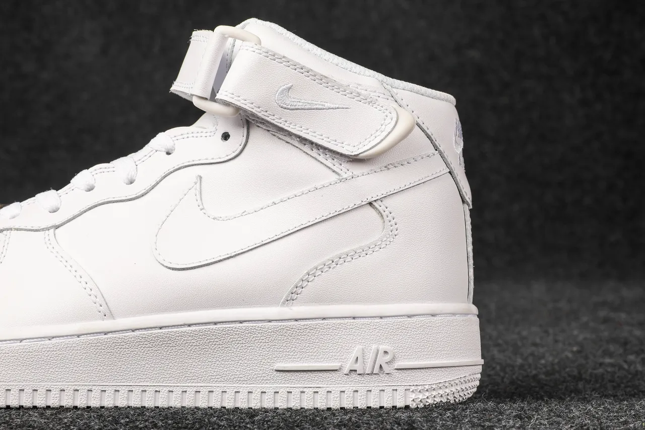 Nike Air Force 1 High All-White Lifestyle Sneakers 3