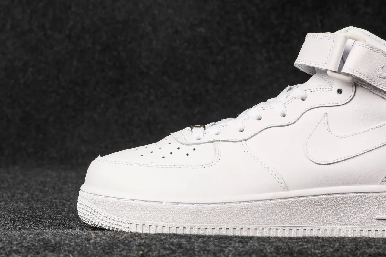 Nike Air Force 1 High All-White Lifestyle Sneakers 4