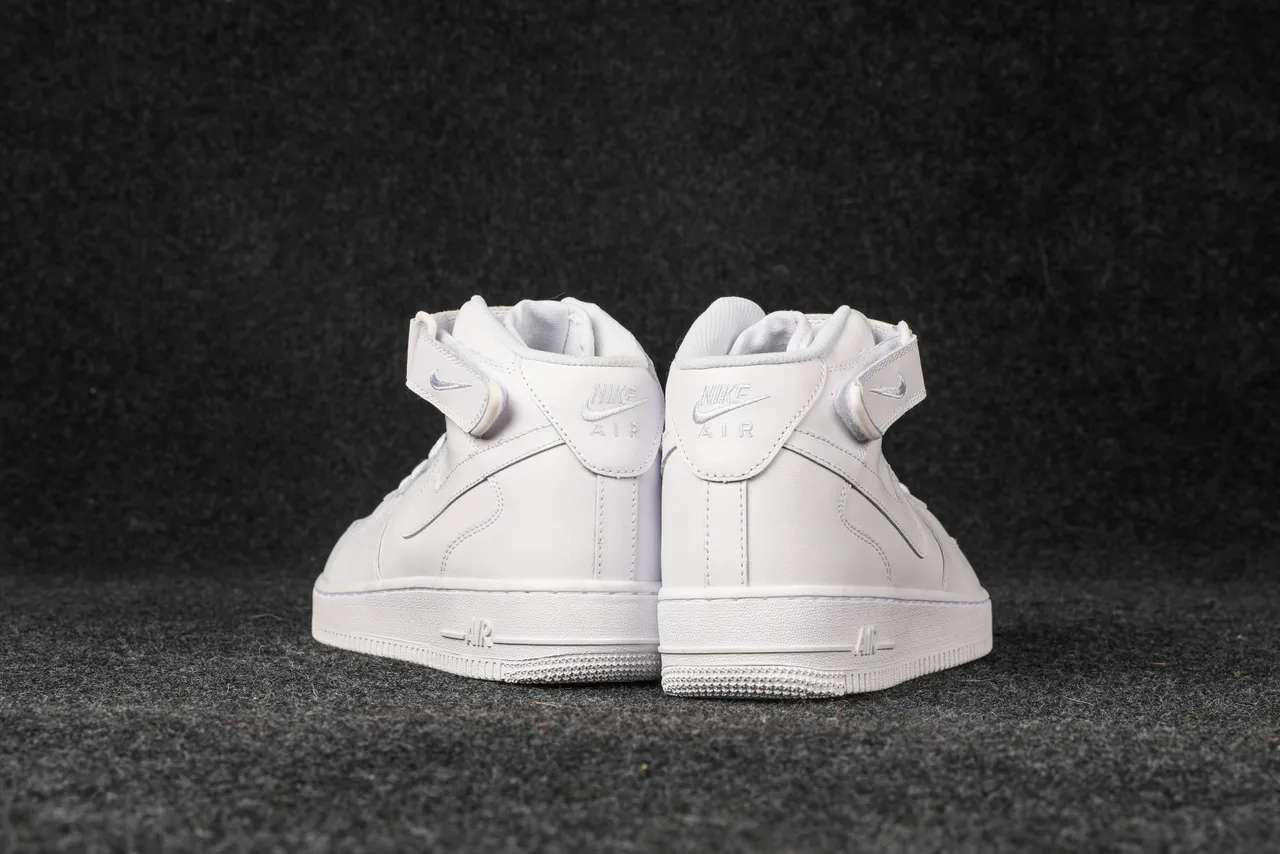 Nike Air Force 1 High All-White Lifestyle Sneakers 5