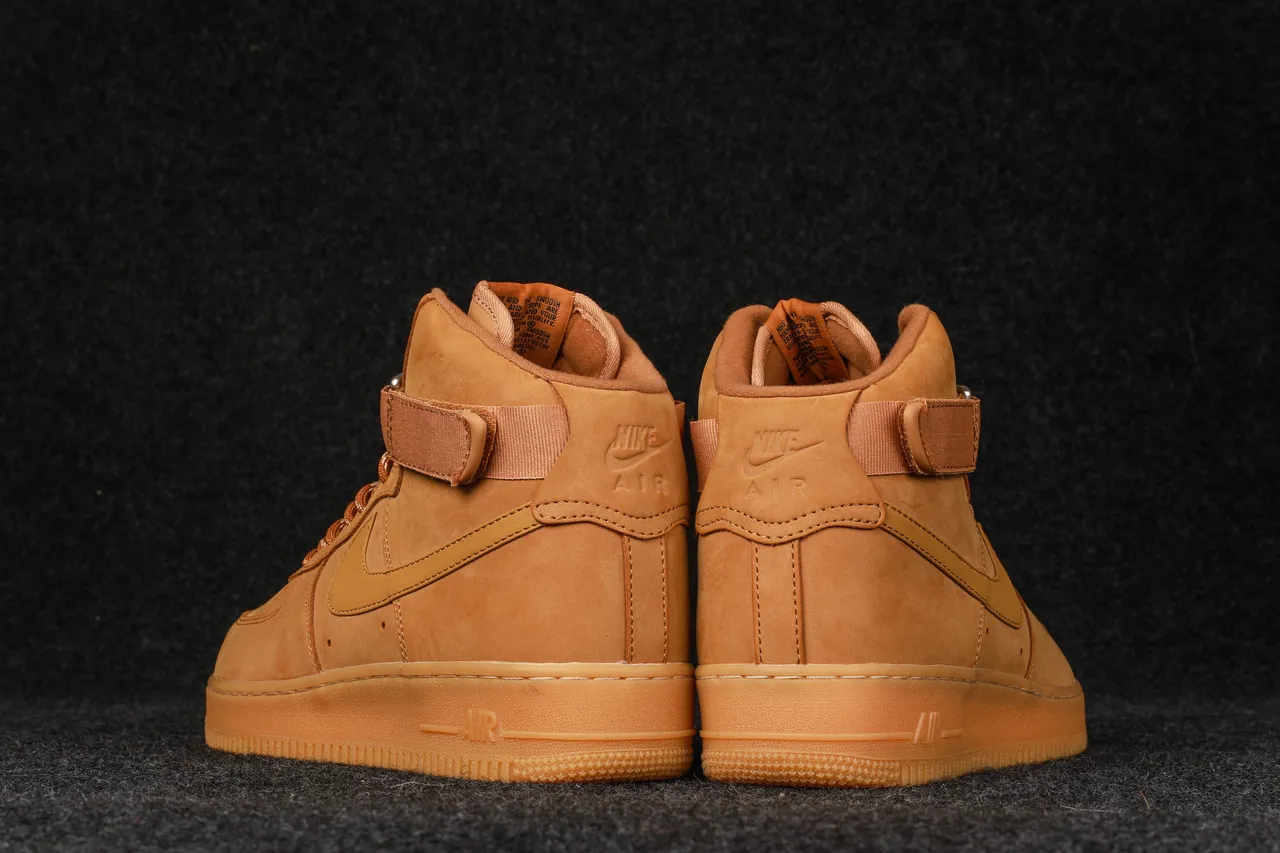 Nike Air Force 1 High Utility Tan Suede Lifestyle Sneakers 5