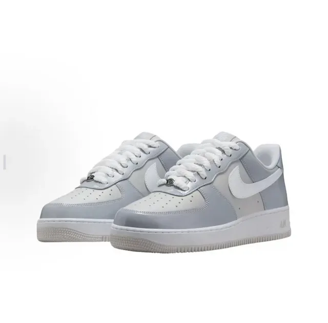 Nike Air Force 1 Light Gray White Lifestyle Sneakers 3