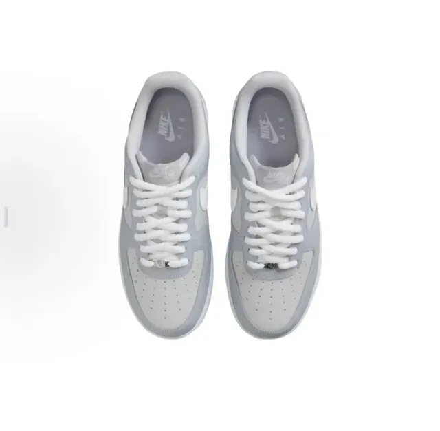 Nike Air Force 1 Light Gray White Lifestyle Sneakers 4