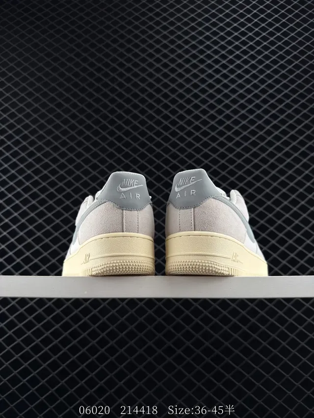 Nike Air Force 1 Low Gray Suede Lifestyle Sneakers 3