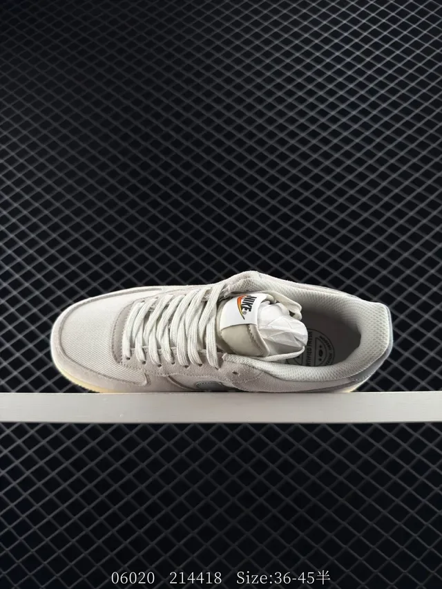 Nike Air Force 1 Low Gray Suede Lifestyle Sneakers 4