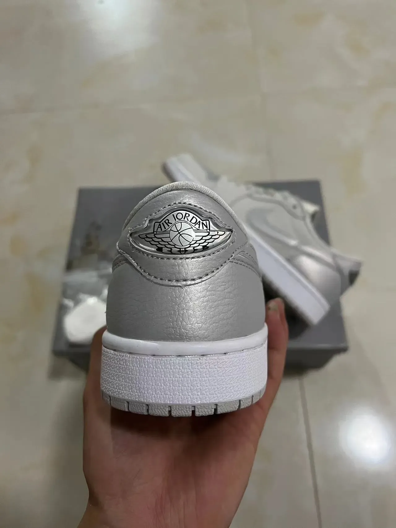Nike Air Force 1 Low Metallic Gray Lifestyle Sneakers 8