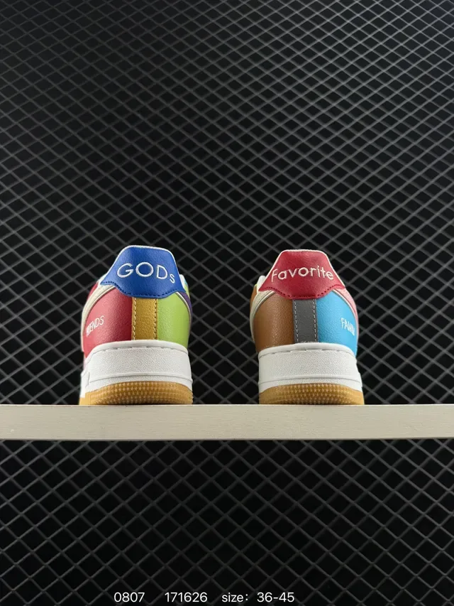 Nike Air Force 1 Low Multicolor Paneled Lifestyle Sneakers 2