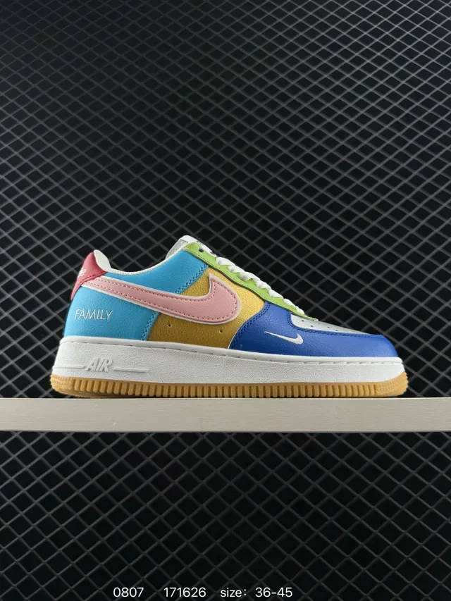 Nike Air Force 1 Low Multicolor Paneled Lifestyle Sneakers 5