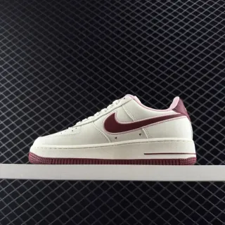 Nike Air Force 1 Low Off-White Maroon Pink लाइफस्टाइल स्नीकर