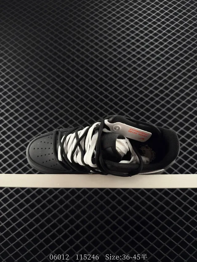 Nike Air Force 1 Low Speckled Black White Lifestyle Sneakers 4