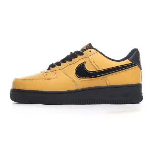 Nike Air Force 1 Mustard Yellow Black Lifestyle Sneakers