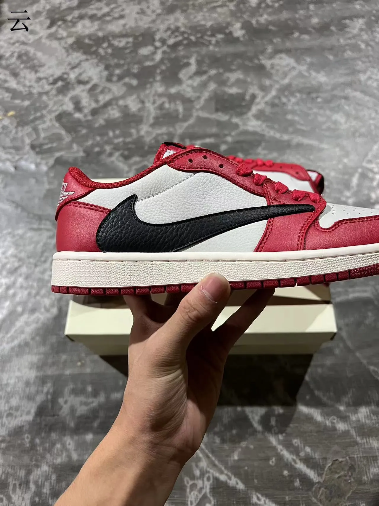 Nike Air Force 1 Red White Black Lifestyle Sneakers 7
