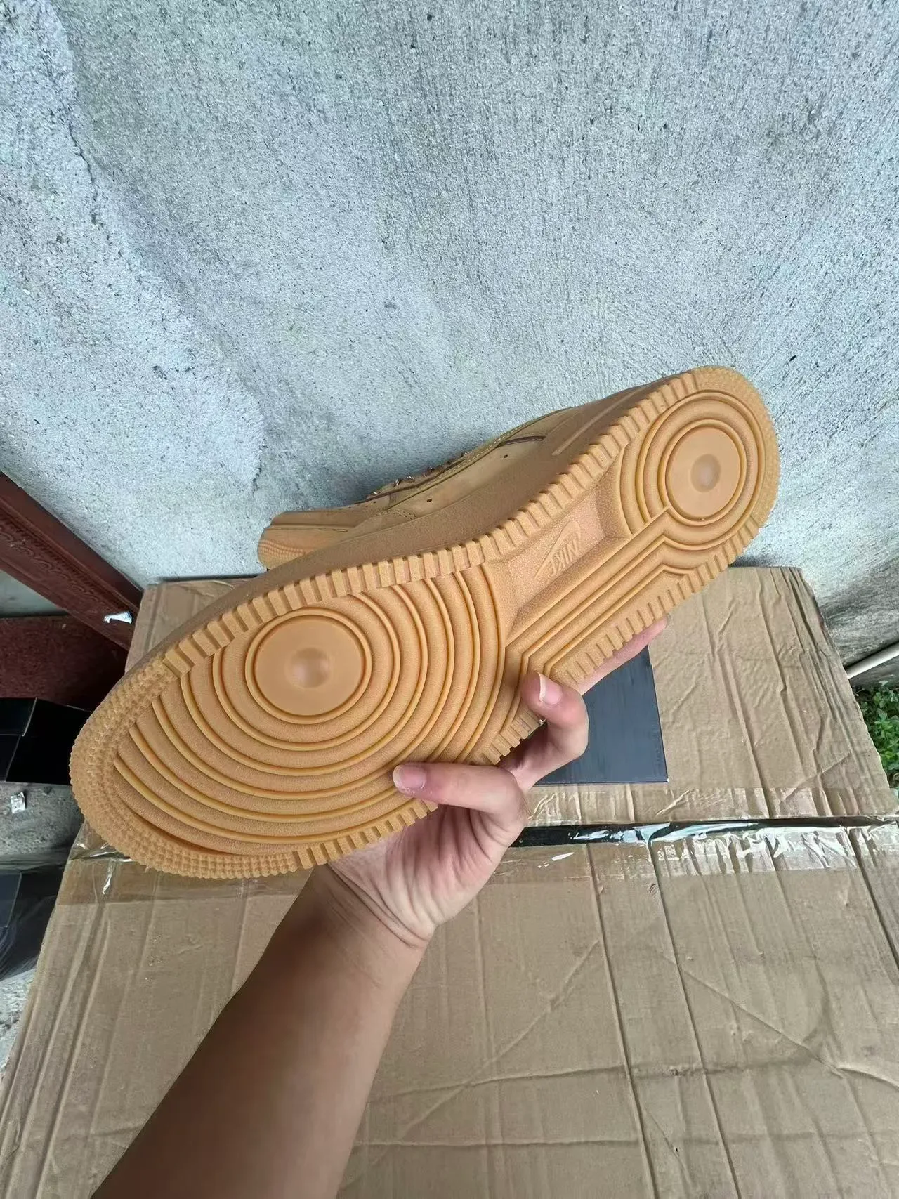 Nike Air Force 1 Tan Suede Lifestyle Sneakers 5