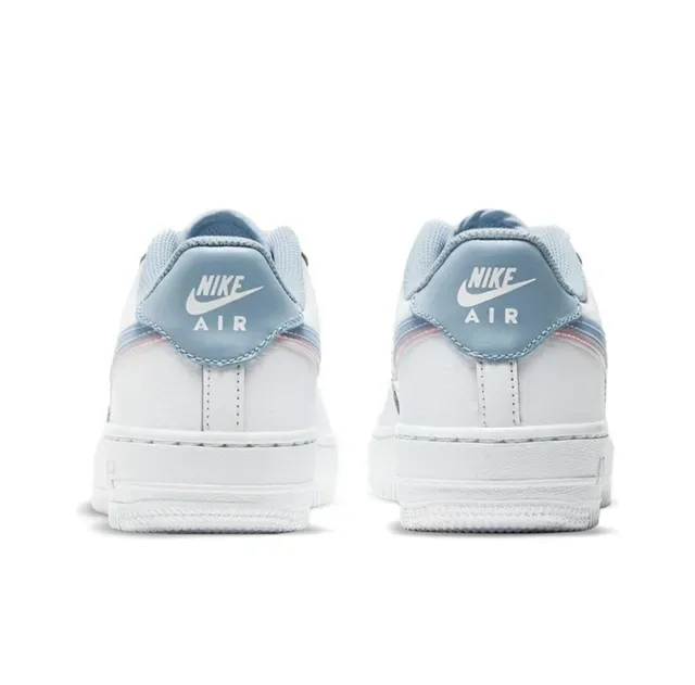 Nike Air Force 1 White Iridescent Pastel Gradient Lifestyle Sneakers 6