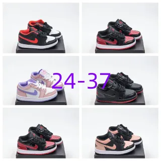 Nike Air Jordan 1 Low Black Red White Lifestyle Sneakers