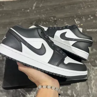 Nike Air Jordan 1 Low Black White Lifestyle Sneakers