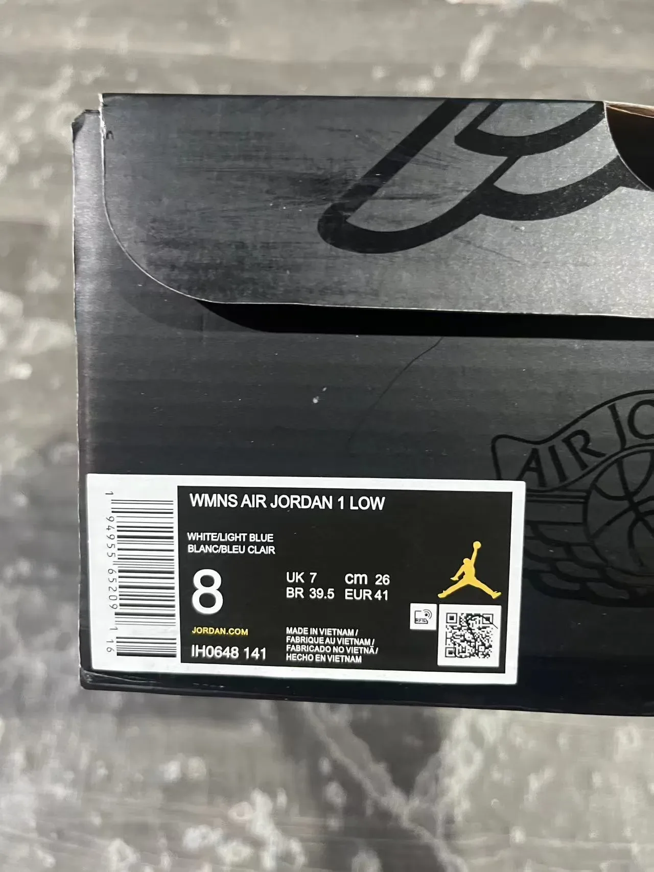 Nike Air Jordan 1 Low Denim Paneled Lifestyle Sneakers 10