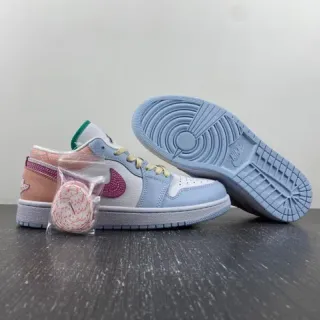 Nike Air Jordan 1 Low Multicolor Lifestyle Sneakers