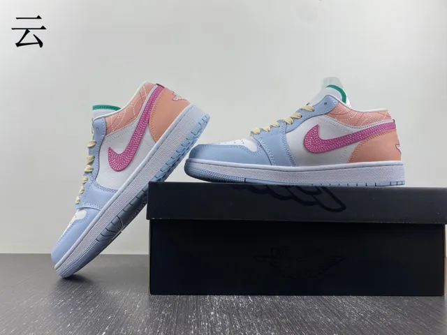 Nike Air Jordan 1 Low Multicolor Lifestyle Sneakers 14