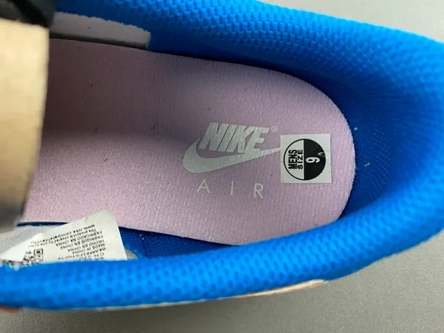 Nike Air Jordan 1 Low Off-White and Royal Blue Lifestyle Sneakers 8
