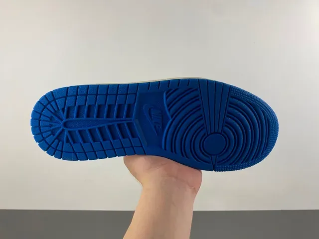 Nike Air Jordan 1 Low Off-White and Royal Blue Lifestyle Sneakers 10