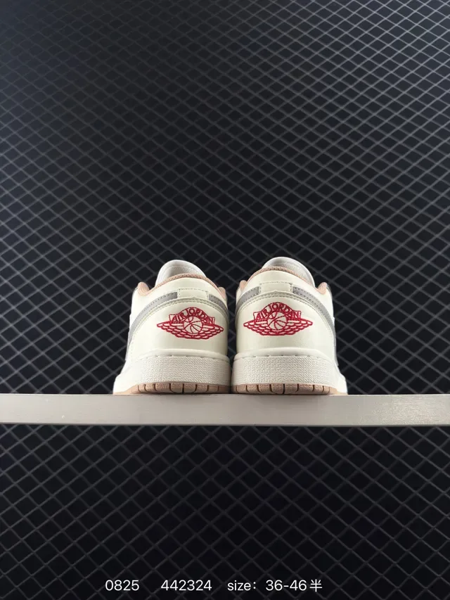 Nike Air Jordan 1 Low Off-White Gray Gum Lifestyle Sneakers 3