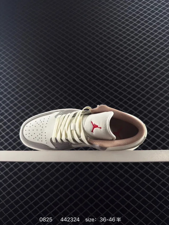 Nike Air Jordan 1 Low Off-White Gray Gum Lifestyle Sneakers 4