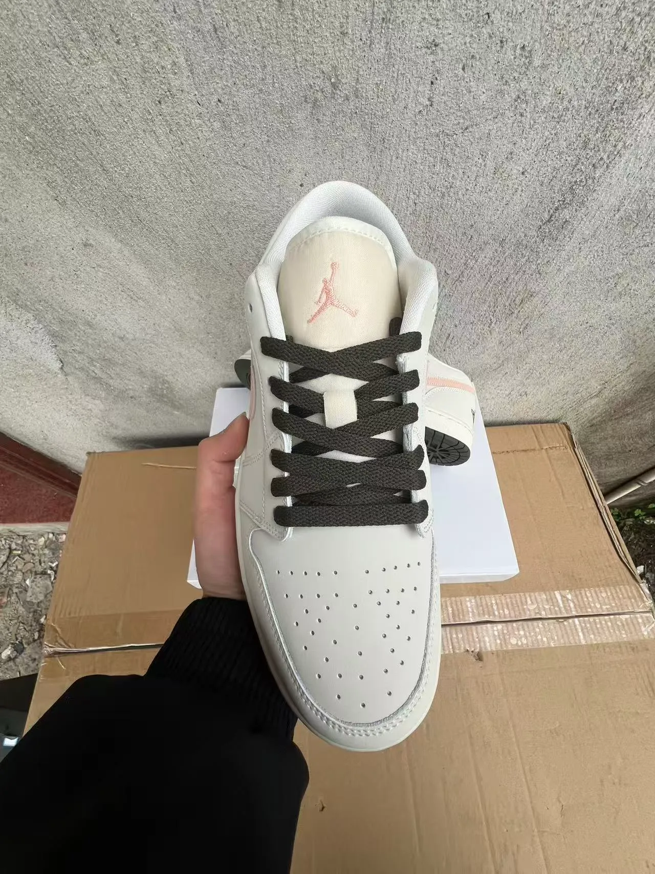 Nike Air Jordan 1 Low Pale Pink Lifestyle Sneakers 3