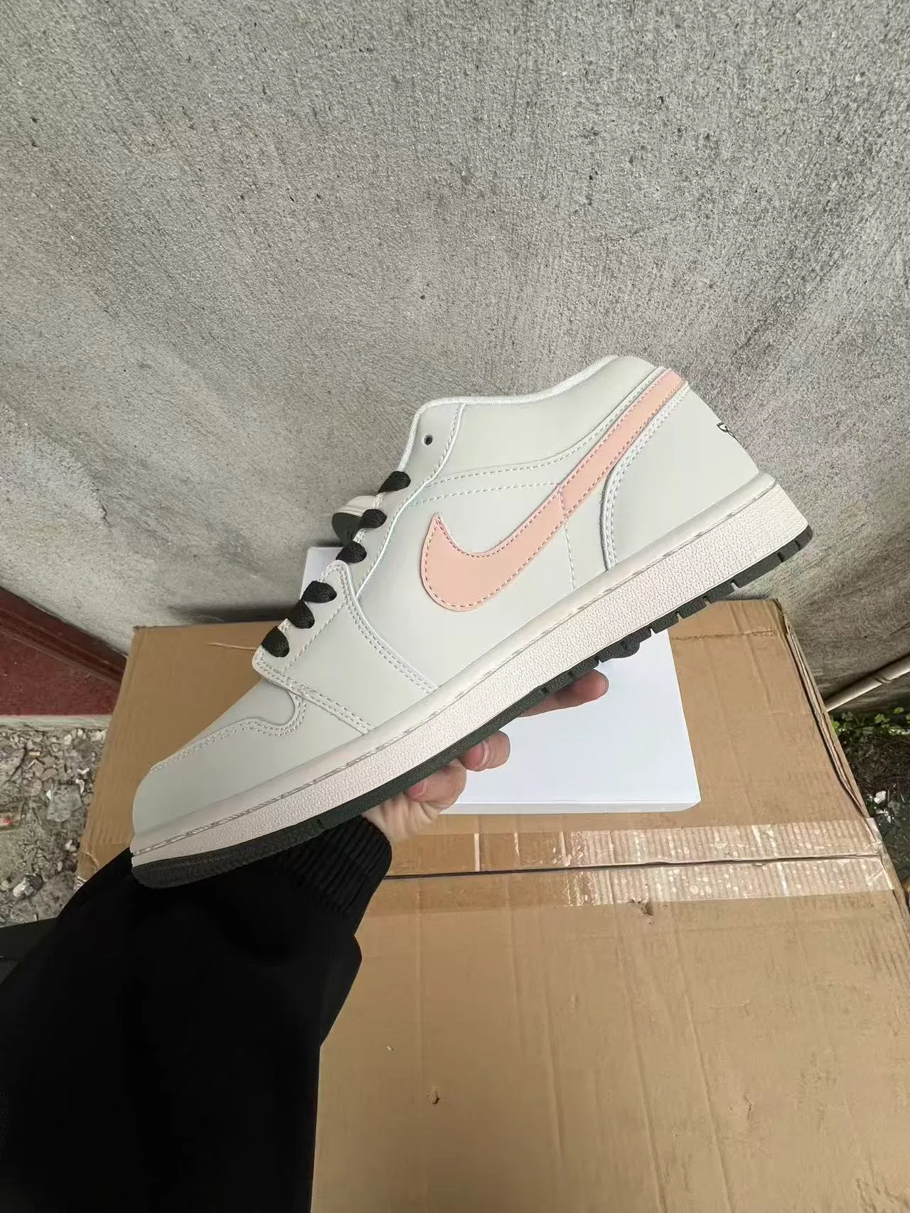 Nike Air Jordan 1 Low Pale Pink Lifestyle Sneakers 5