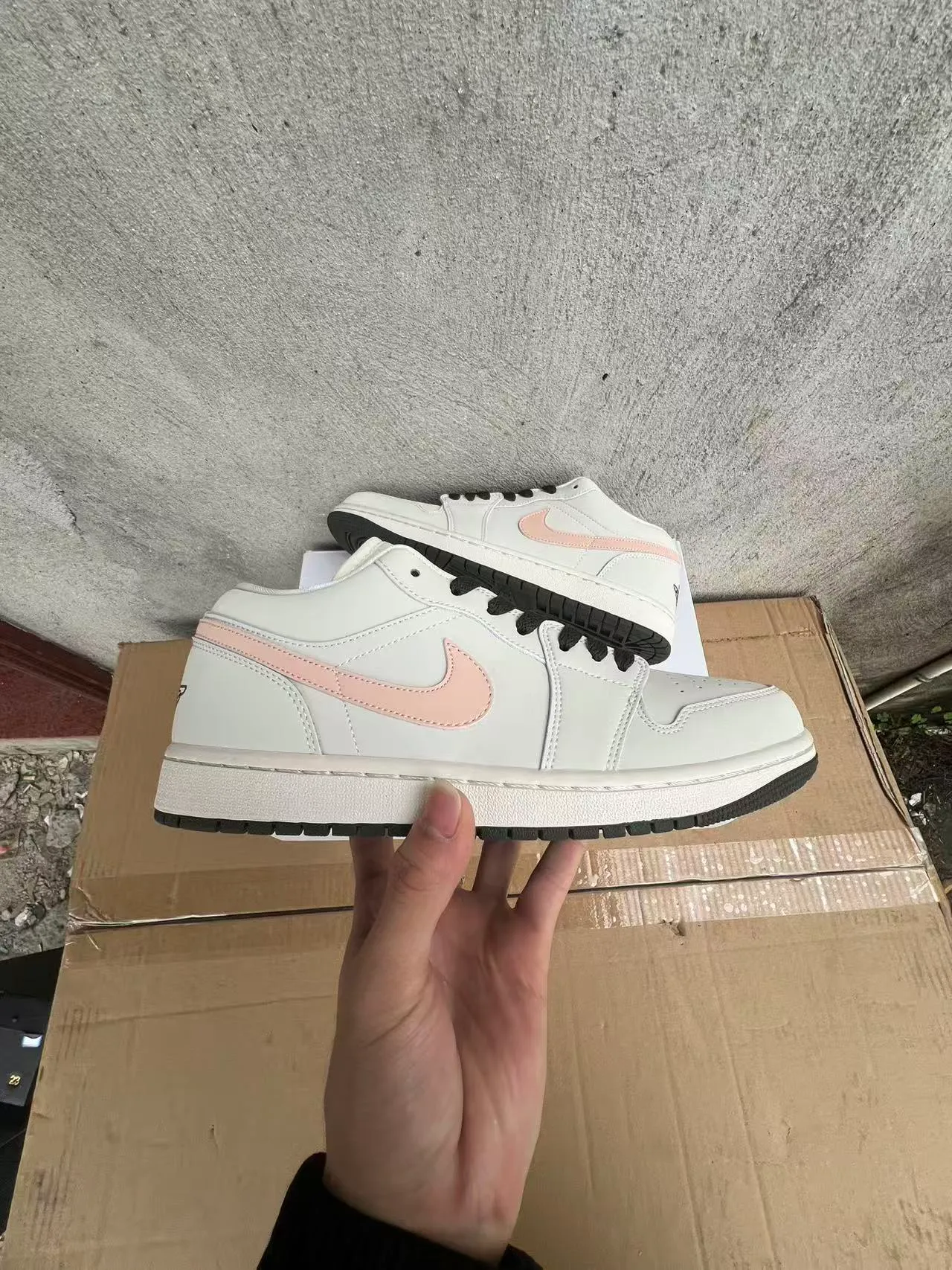 Nike Air Jordan 1 Low Pale Pink Lifestyle Sneakers 7