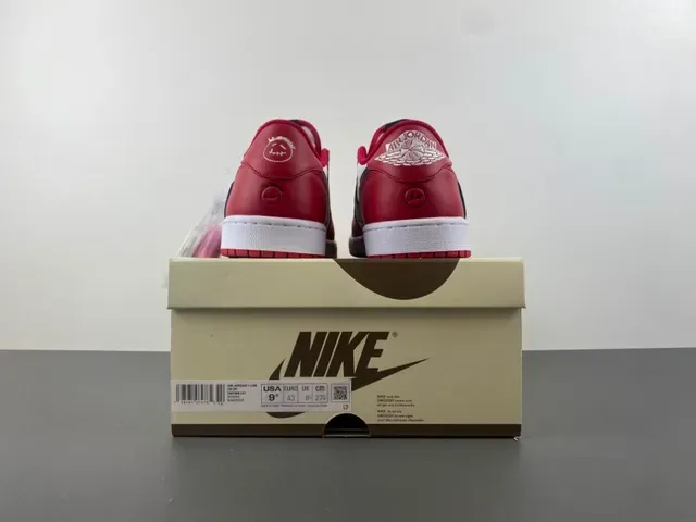 Nike Air Jordan 1 Low Red White Black Lifestyle Sneakers 18